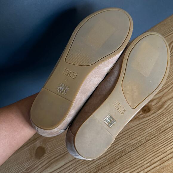 Eileen Fisher Tan Flats - Picture 8 of 9